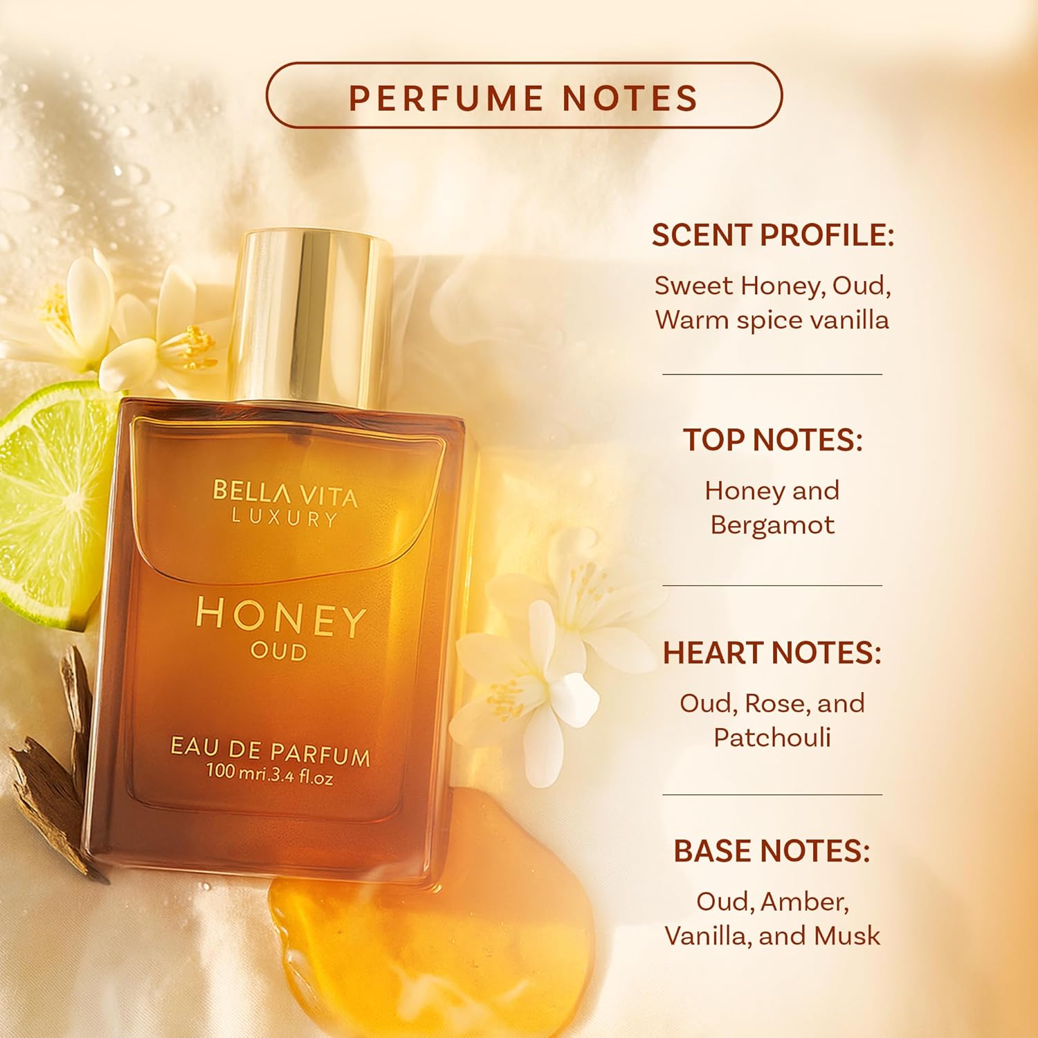 BellaVita Luxury Honey Oud EDP - Perfume Fragrance Families 评论和价格